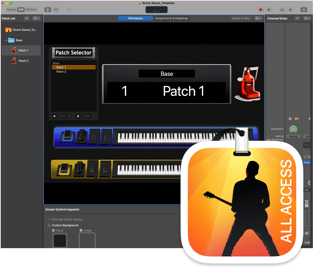 MainStage Template